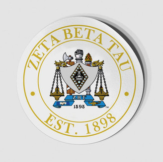  Zeta Beta Tau Circle Crest - Shield Decal 