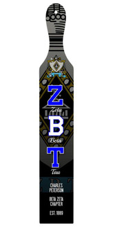 Craftique Zeta Beta Tau Custom Full Color Paddle 