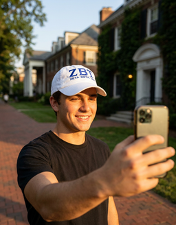 Zeta Beta Tau World Famous Line Hat