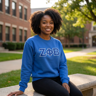 Zeta Phi Beta 2 Day Ship Twill Crewneck Sweatshirt