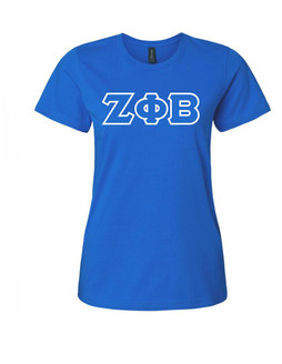  Zeta Phi Beta 2 Day Ship Twill Ladies Tee 