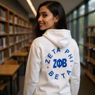 Zeta Phi Beta Circle Hoodie