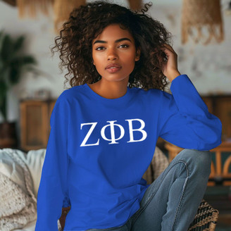 Zeta Phi Beta Comfort Colors Greek Long Sleeve T-Shirt