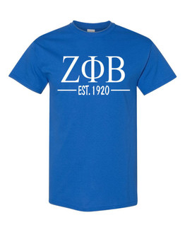 Zeta Phi Beta Custom Greek Lettered Short Sleeve T-Shirt