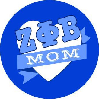 Zeta Phi Beta Mom Round Decals