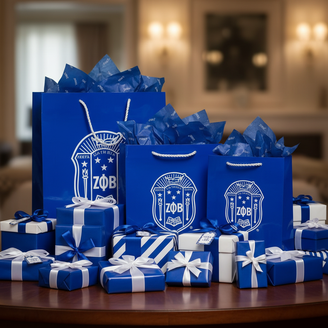 Zeta Phi Beta Paper Gift Bag Set
