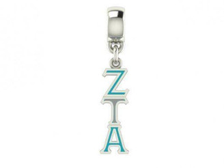  Zeta Tau Alpha Color Filled Stainless Lavaliere Necklace - ON SALE! 