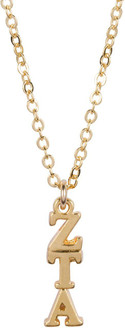 Chic Greek- Shawn Paul Zeta Tau Alpha 22 k Yellow Gold Plated Lavaliere Necklace - ON SALE! 