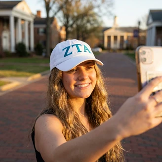 Zeta Tau Alpha Greek Letter Hat