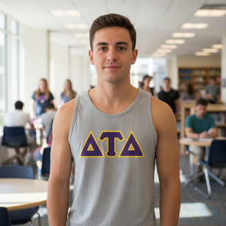 DISCOUNT- Delta Tau Delta Lettered Tank Top