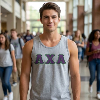 DISCOUNT- Lambda Chi Alpha Lettered Tank Top
