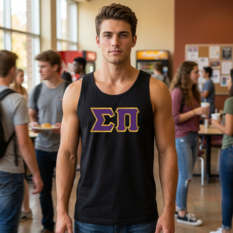 DISCOUNT- Sigma Pi Lettered Tank Top