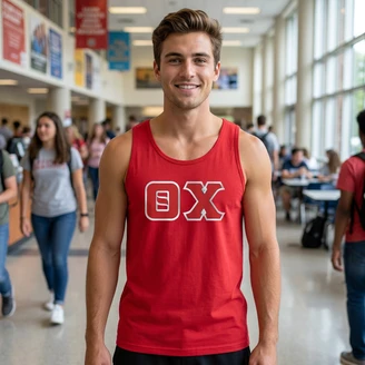DISCOUNT- Theta Chi Lettered Tank Top