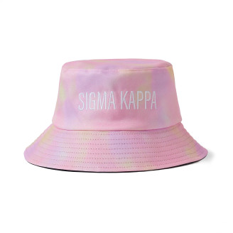 Sigma Kappa Tie Dye Pastel Bucket Hat