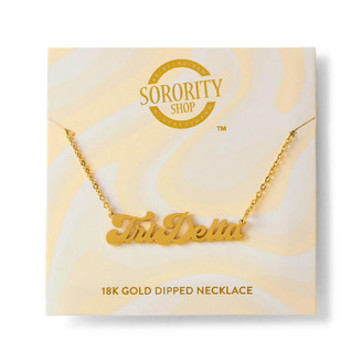 Sorority Shop Delta Delta Delta Retro Nickname Necklaces 