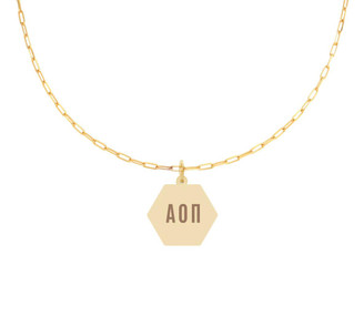 Sorority Shop Alpha Omicron Pi Paperclip Necklaces 