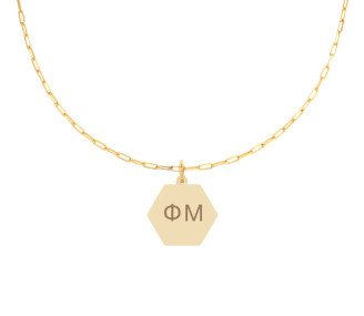 Phi Mu Paperclip Necklaces