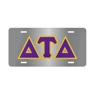 Printify DELTA TAU DELTA LETTERED LICENSE COVERS 