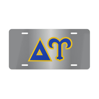 Printify DELTA UPSILON LETTERED LICENSE COVERS