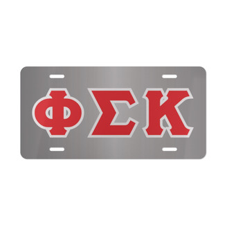 PHI SIGMA KAPPA LETTERED LICENSE COVERS