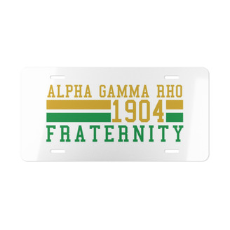 ALPHA GAMMA RHO YEAR LICENSE PLATE COVERS