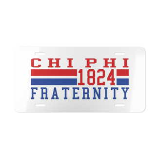 CHI PHI YEAR LICENSE PLATE COVERS