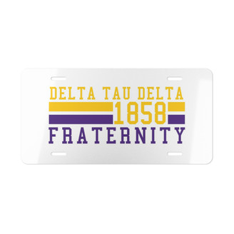 DELTA TAU DELTA YEAR LICENSE PLATE COVERS