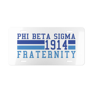 PHI BETA SIGMA YEAR LICENSE PLATE COVERS