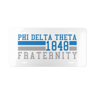 Printify PHI DELTA THETA YEAR LICENSE PLATE COVERS 