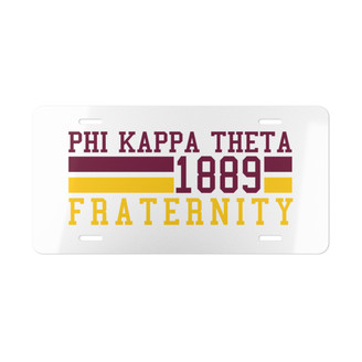 PHI KAPPA THETA YEAR LICENSE PLATE COVERS