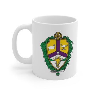 Alpha Kappa Lambda Crest Ceramic Coffee Cup, 11oz