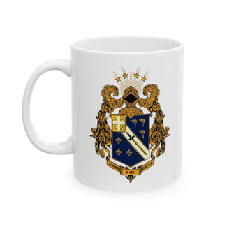 Alpha Phi Omega Crest Ceramic Coffee Cup, 11oz