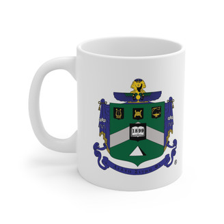 Delta Sigma Phi Crest Ceramic Coffee Cup, 11oz