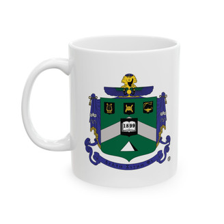 Delta Sigma Phi Crest Ceramic Coffee Cup, 11oz