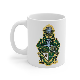 Phi Chi Crest Ceramic Coffee Cup, 11oz