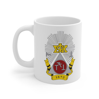 Phi Sigma Kappa Crest Ceramic Coffee Cup, 11oz