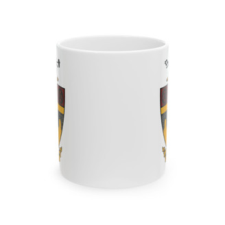 Theta Tau Crest Ceramic Coffee Cup, 11oz