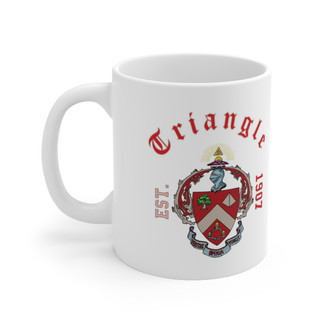 Triangle Crest & Year Ceramic Coffee Cup, 11oz