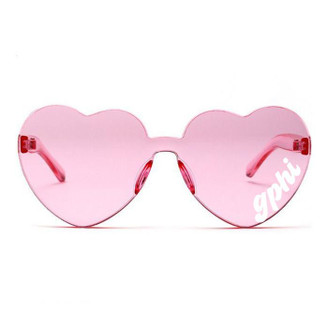 Sorority Shop Gamma Phi Beta Heart Shaped Sunglasses 