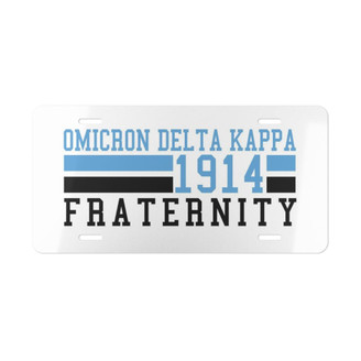 Printify OMICRON DELTA KAPPA YEAR LICENSE PLATE COVERS 