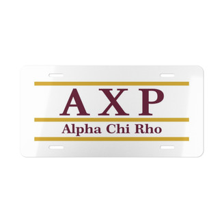 ALPHA CHI RHO LETTERED LINES LICENSE COVERS - Custom
