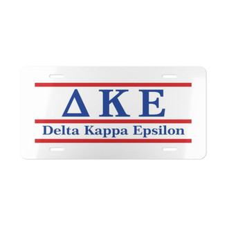 Printify DELTA KAPPA EPSILON LETTERED LINES LICENSE COVERS - Custom 