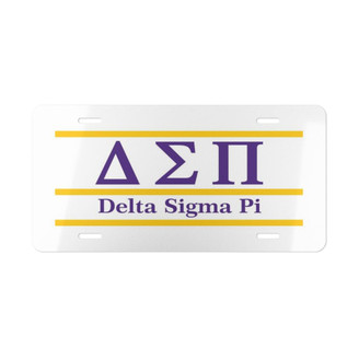 Printify DELTA SIGMA PI LETTERED LINES LICENSE COVERS - Custom 