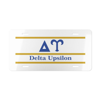 DELTA UPSILON LETTERED LINES LICENSE COVERS - Custom