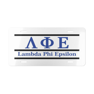 LAMBDA PHI EPSILON LETTERED LINES LICENSE COVERS - Custom