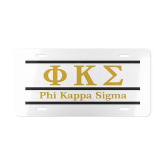 Printify PHI KAPPA SIGMA LETTERED LINES LICENSE COVERS - Custom 