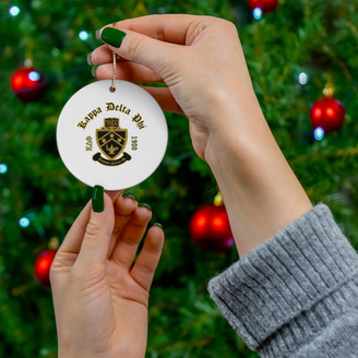 Kappa Delta Phi Ceramic Ornaments, 3 Shapes To Choose From