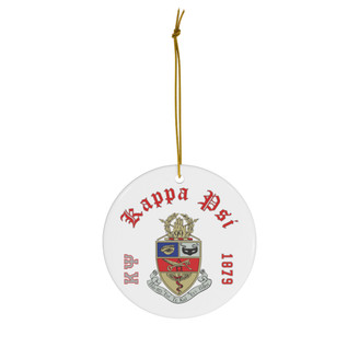 Kappa Psi Ceramic Ornaments, 3 Shapes To Choose From