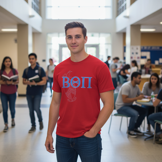 Beta Theta Pi Greek Crest Cotton Tee