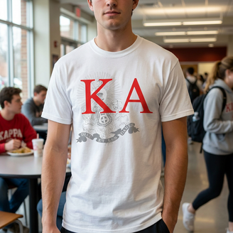 Kappa Alpha Greek Crest Cotton Tee